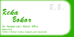 reka bokor business card